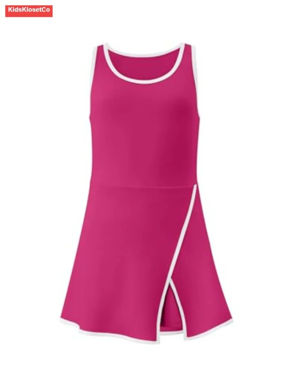 Girls Sleeveless Tennis Dress with Shorts Golf Athletic Set Pockets